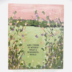 IMPRESSIONISTIC ART Wooden Block Sign Shelf Wall Decor Primitives by Kathy Gifts